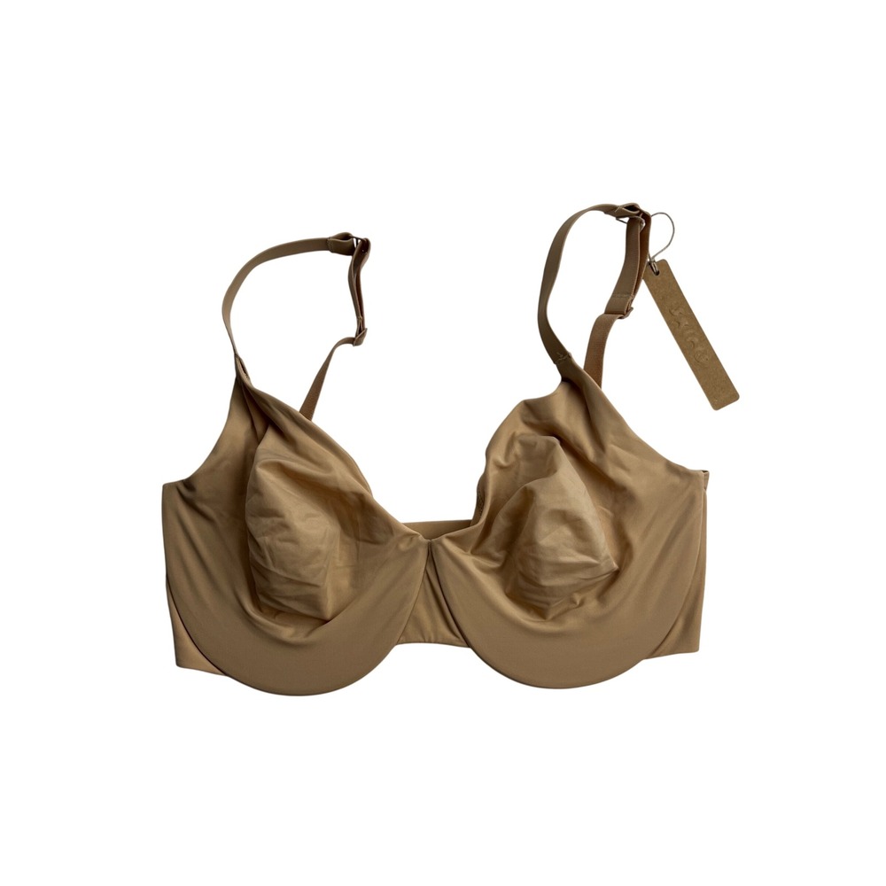 Skims Smoothing‎ Intimates Unlined Full Coverage Bra Clay 32DDD Minimalist NWT - Picture 1 of 6